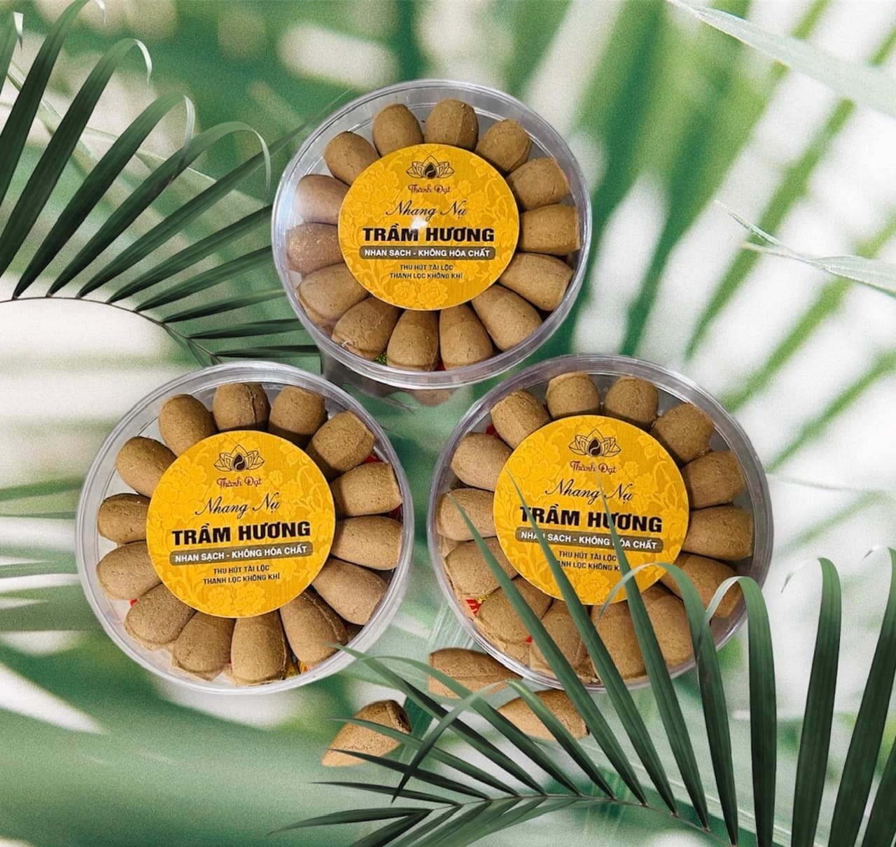 Nụ trầm hương. hương thơm dịu nhẹ. không hóa chất độc hại,1 hộp 32 viên